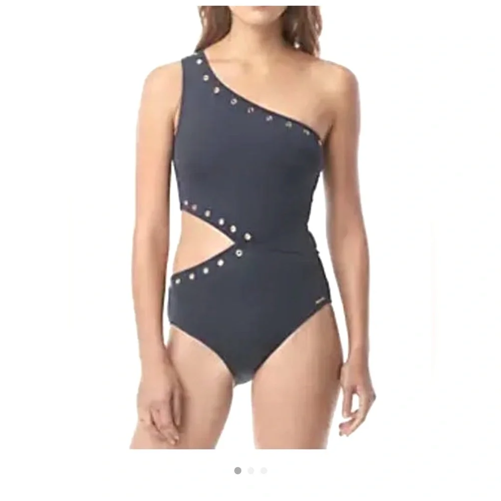 Michael Kors Black Cruise Swimsuit size 10